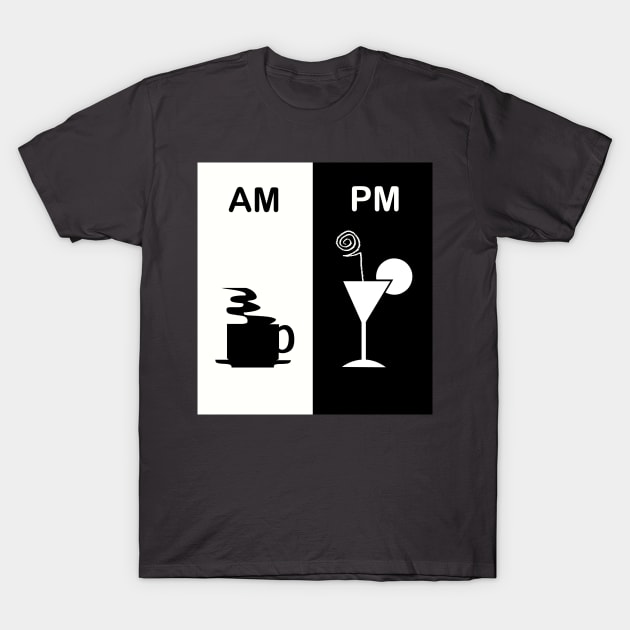 AM PM VECTOR T-Shirt by RENAN1989